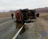 واژگونی کامیون در مسیر راور_مشهد