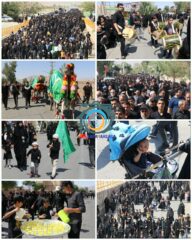 گزارش تصویری مراسم پیاده‌روی جاماندگان اربعین حسینی در راور