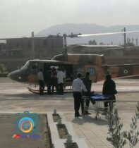 تصادف دو موتورسیکلت در روستای فیض آباد و فعال شدن اورژانس هوایی برای انتقال مصدوم ۲۲ ساله از راور به کرمان