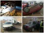 روز پر حادثه جاده راور_کرمان با یک کشته و ٧ مصدوم +تصاویر (۵عکس)