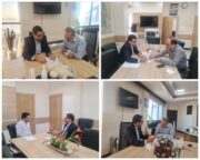 جلسه فرماندار راور با مدیرکل راه و شهرسازی استان و پیگیری مسائل شهرستان