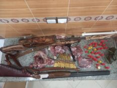 کشف و ضبط بخشی از لاشه یک راس کل وحشی به همراه دو قبضه سلاح و مهمات و ادوات شکار طی بازرسی از منزل شکارچی متخلف در شهرستان راور