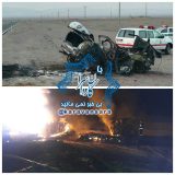 ۶ نفر در دو حادثه رانندگی در جاده راور-دیهوک در آتش بی توجهی مسئولین سوختند+جزئیات