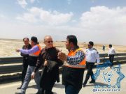 بازديد رئيس سازمان راهداري و حمل و نقل جاده اي كشور از محور سيل زده راور-ديهوک