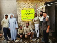 گوشه ای از خدمات گروه جهادی راور در شهرستان حمیدیه اهواز+تصاویر