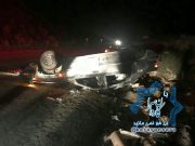 واژگونی خودروی زانتیا در جاده راور_کرمان با یک کشته و ۴ مصدوم+تصویر