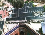 افتتاح نیروگاه خورشیدی ۷۰‌ کیلوواتی موقوفه فخر جهان خانم در محل حوزه علمیه فخریه راور