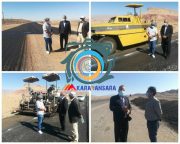قطعه اول و سوم مسیر راور_چترود در حال آسفالت است+تصاویر