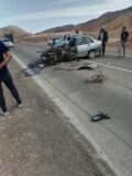 تصادف ۳ خودروی پراید در جاده راور_کرمان با ۱۰ مصدوم