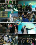 گزارش تصویری حضور خادمین و پرچم متبرک رضوی در راور