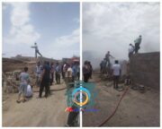 نجات ۱۰ راس گوسفند از آتش سوزی روستای تقی آباد