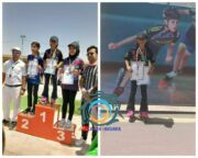 افتخار آفرینی ورزشکار راوری  در مسابقات قهرمانی دستجات آزاد اسکیت سرعت استان کرمان