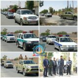 برگزاری رزمایش خودرویی طرح پیشگیری از سرقت پسته در راور