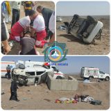 یک فوتی و ۴ مصدوم در حادثه واژگونی خودروی لیفان در جاده راور_دیهوک