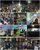 گزارش تصویری حضور خادمین و پرچم گنبد منور علی بن موسی الرضا(ع) در شهرستان راور