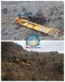 سقوط جرثقیل نصاب دکل های خط انتقال برق زرند به راور، یک کشته برجای گذاشت