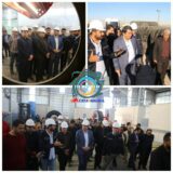 بازدید استاندار کرمان از کارخانه فولاد راور و مجتمع صنعتی لاستیک راور