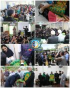 گزارش تصویری حضور خادمین و پرچم مطهر رضوی در شهرستان راور