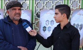 بیننده گزارشی از مراسم تشییع پیکر شهدای حادثه تروریستی کرمان در راور باشید