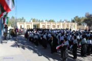 زنگ انقلاب در مدرسه آیت الله کاشانی راور نواخته شد+تصاویر