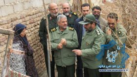گزارش تصویری بازدید فرمانده کل سپاه پاسدارن از منطقه زلزله زده بخش کوهساران راور